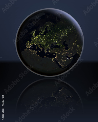 Europe in the dark