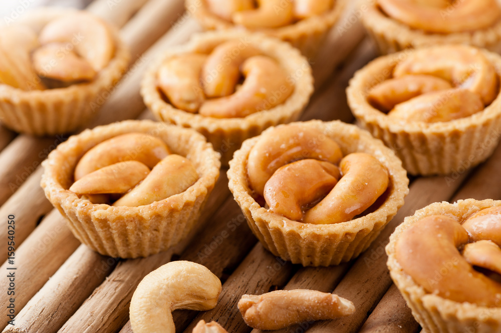 Naklejka premium cashew nut pie