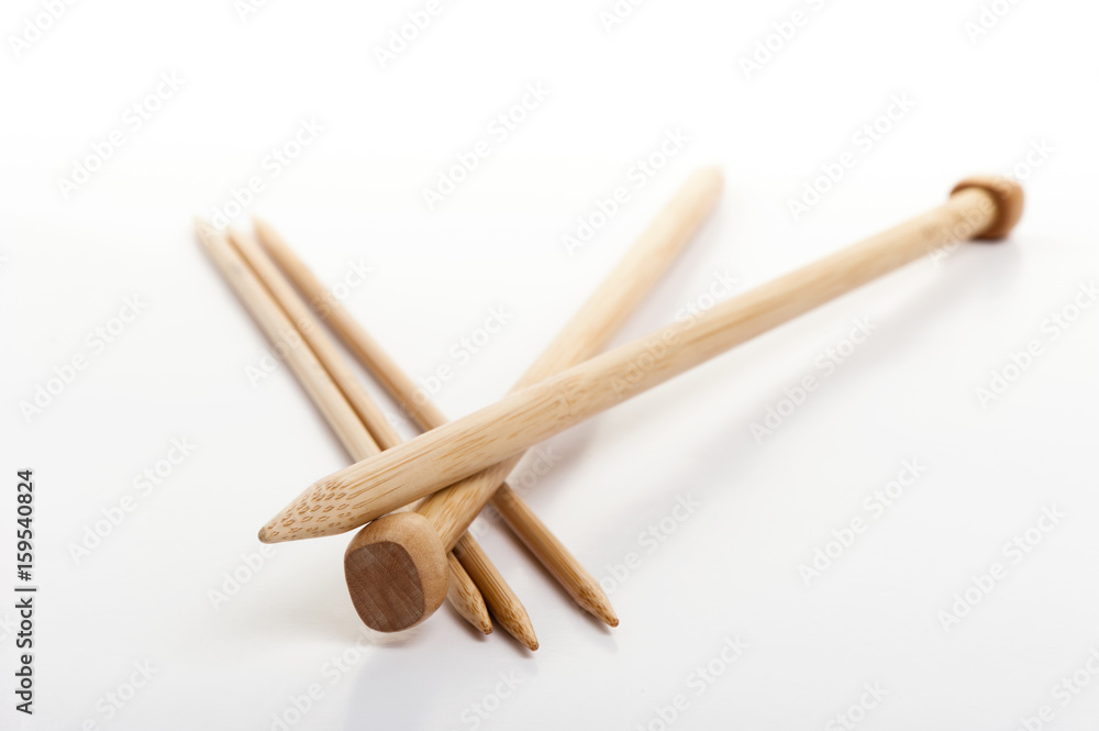 isolated knitting needles isolated knitting needles