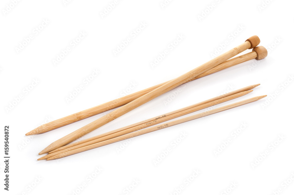 isolated knitting needles isolated knitting needles