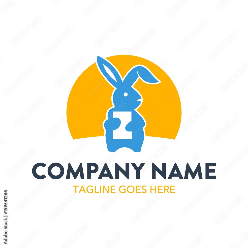 Fototapeta premium Rabbit Logo