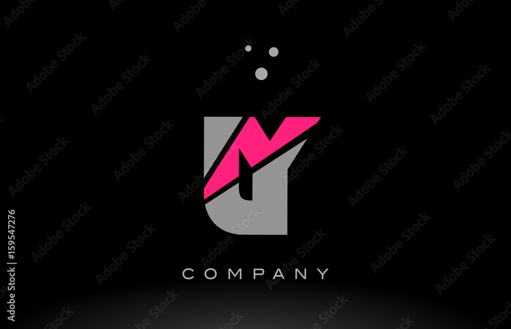 ly l y alphabet letter logo pink grey black icon ly l y alphabet letter logo pink grey black icon