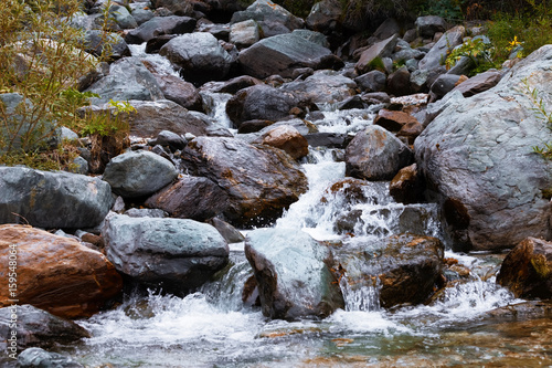 mountain river. fast stream...