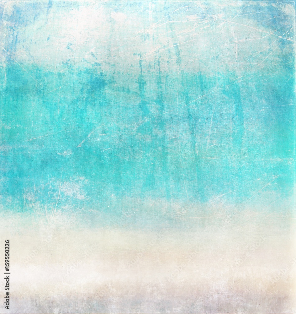 The texture of the old paper blue background. Light blue background in grunge style.