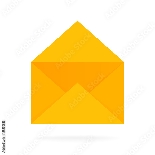 Mail envelope icon. Email send concept vector illustration