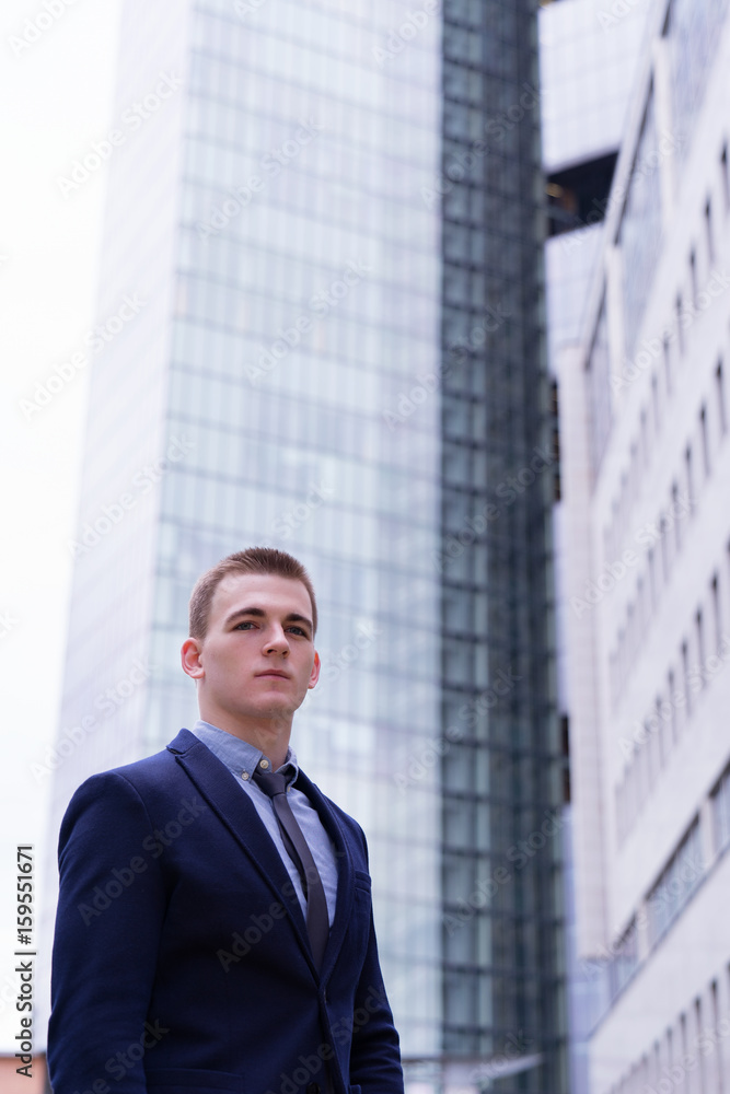 A business man portrait outdoors A business man portrait outdoors