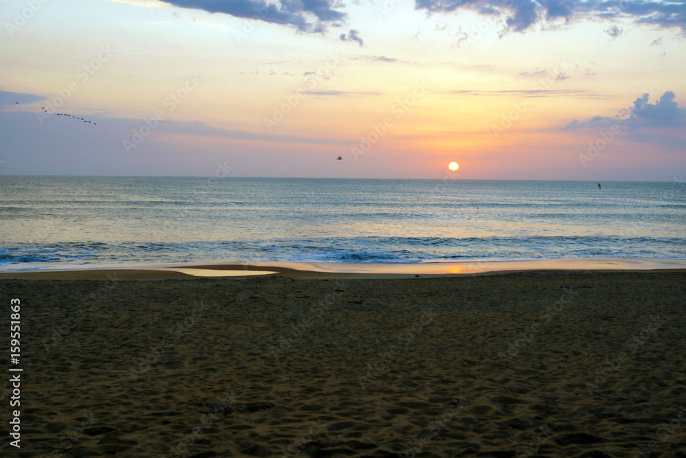 Sunrise on a calm ocean