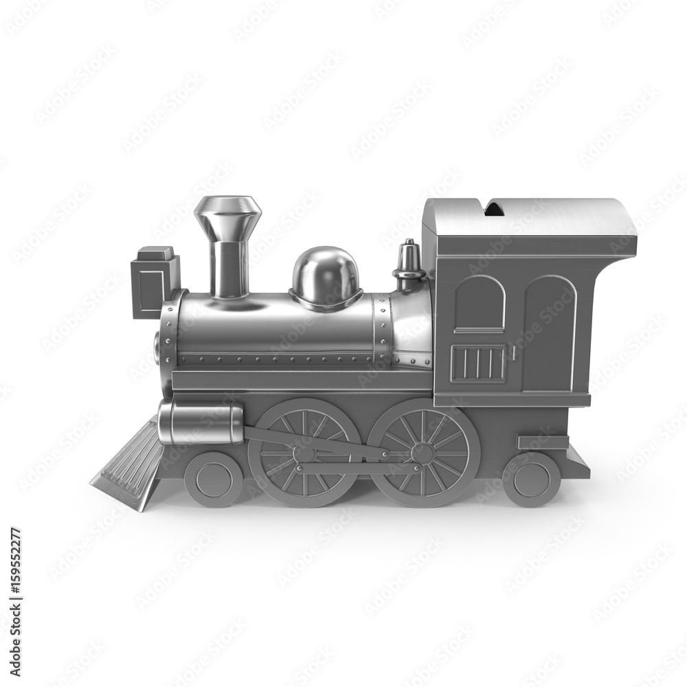3d rendering of Money Box In the form of a steam locomotive 3d rendering of Money Box In the form of a steam locomotive