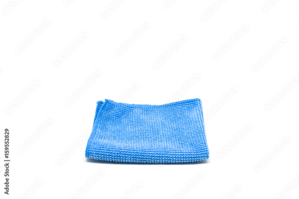 Blue handkerchief isolated on white background Blue handkerchief isolated on white background