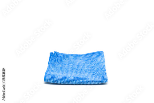 Blue handkerchief isolated on white background