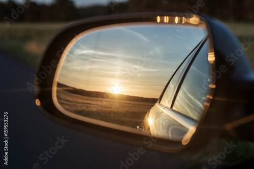 Sunrise in the rear mirror © kelifamily