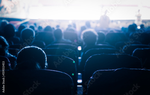 Cinema or theater in the auditorium,business background. photo