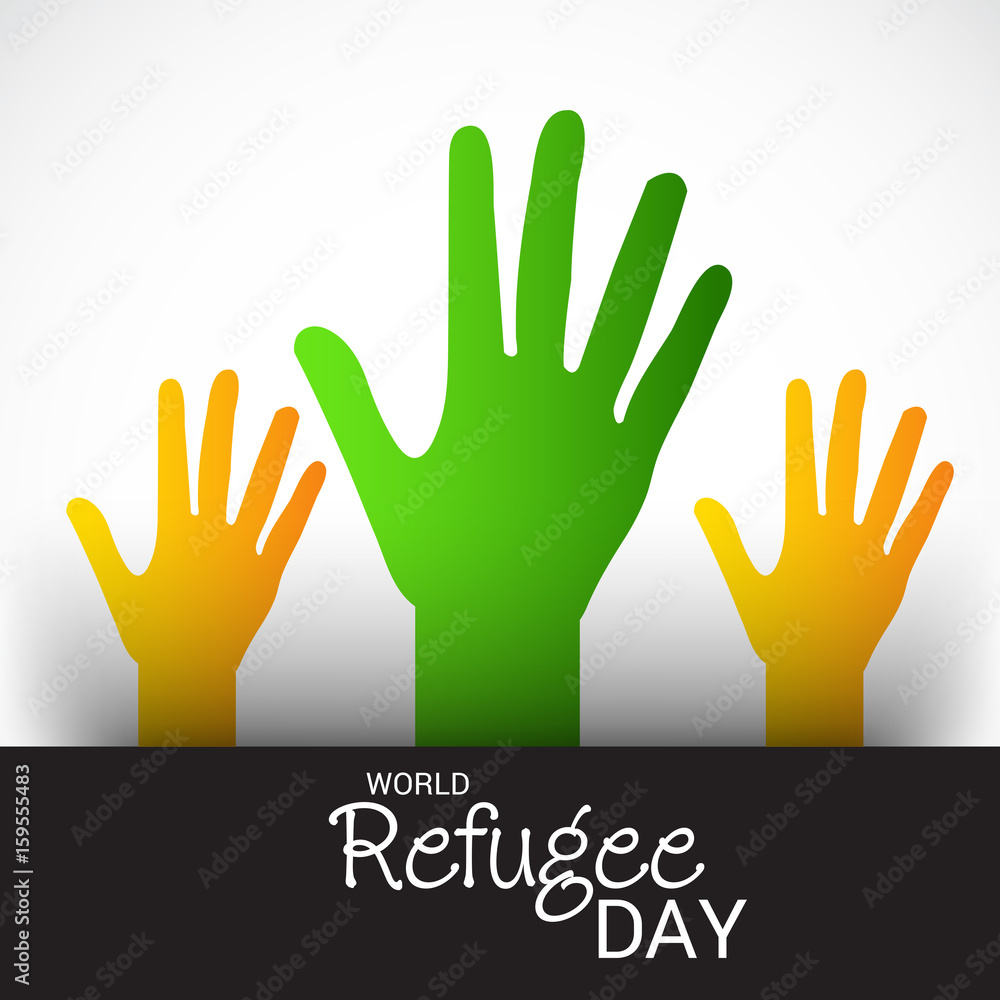 Fototapeta premium World refugee day.