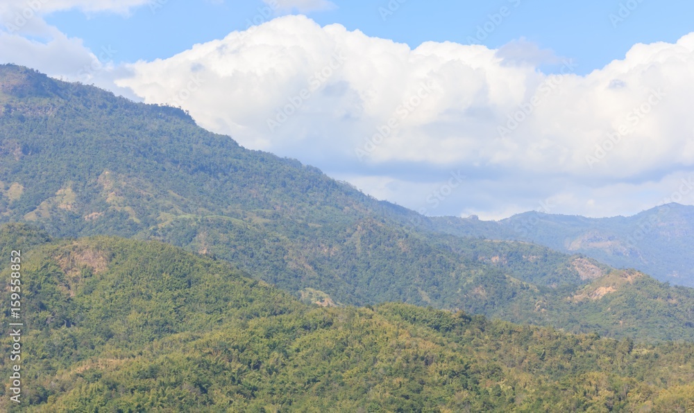 Mountain with sky