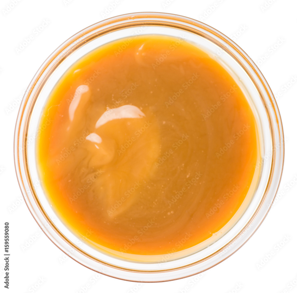 Slate slab with Caramel Sauce