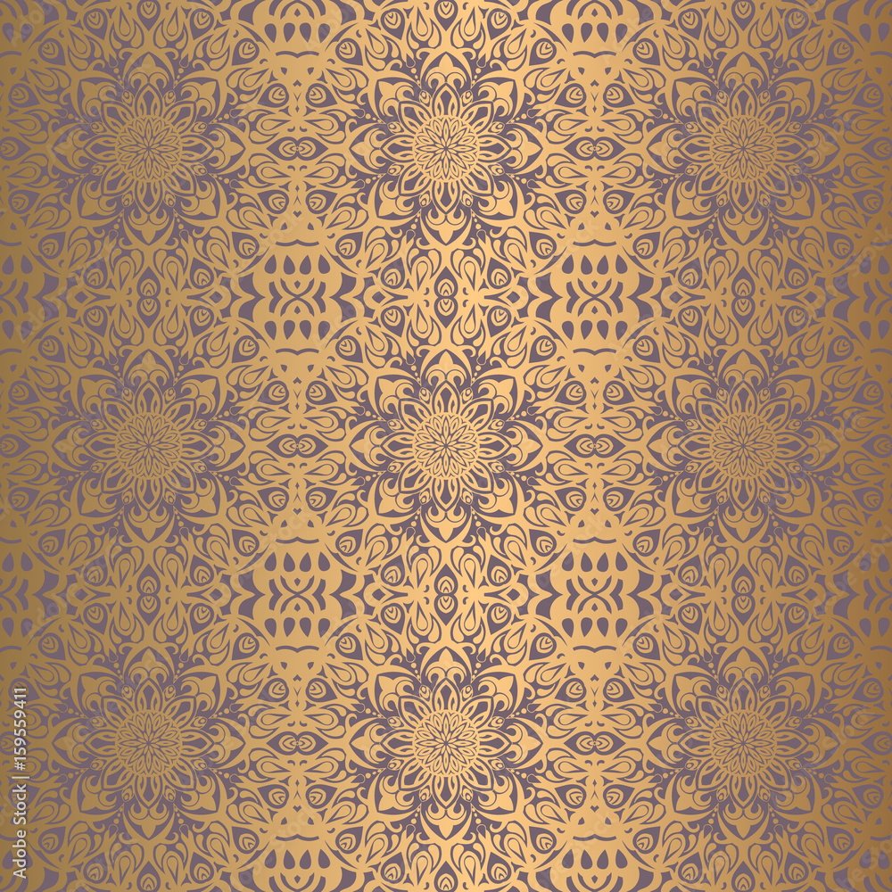 Royal wallpaper seamless floral pattern, Luxury background