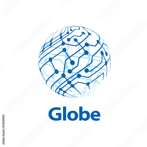 vector logo globe