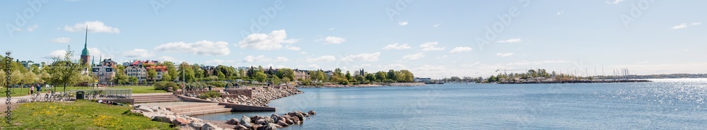 Panorama Helsinki Hafen und Skyline der Innenstadt Panorama Helsinki Hafen und Skyline der Innenstadt