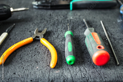 Tools for assembly and soldering screwdriver