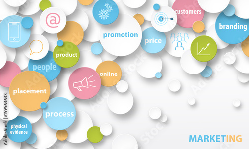 MARKETING Key Terms and Symbols Concept Banner