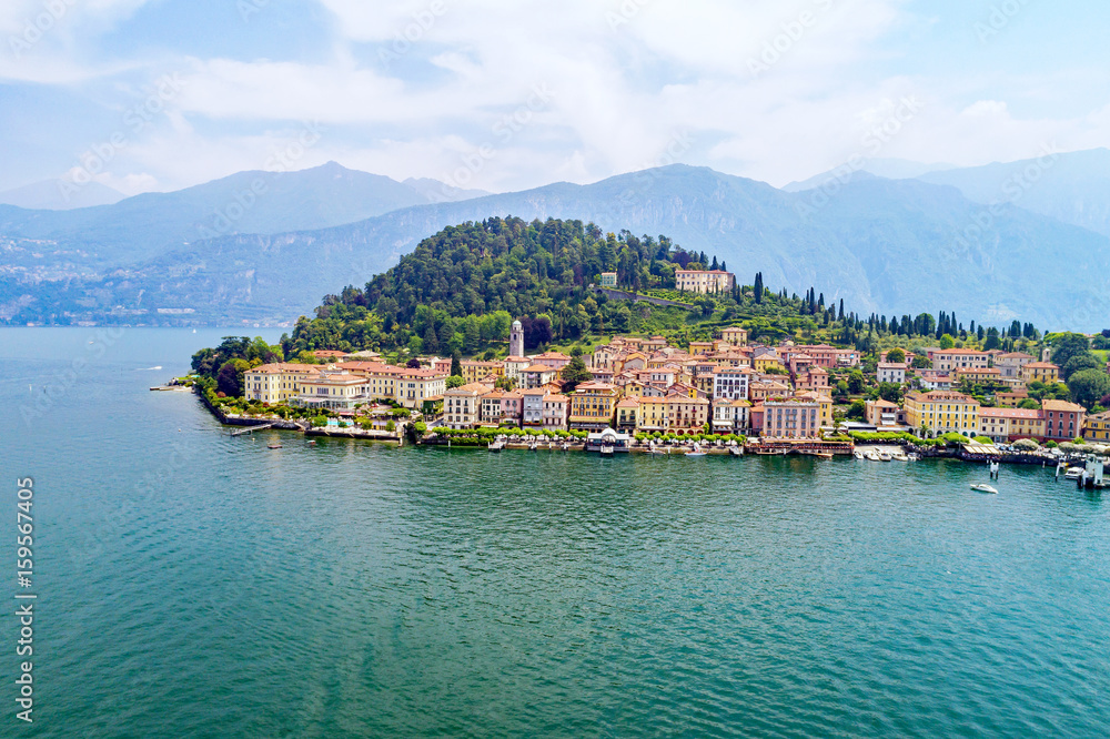 Bellagio - Lago di Como (IT) - Vista aerea panoramica