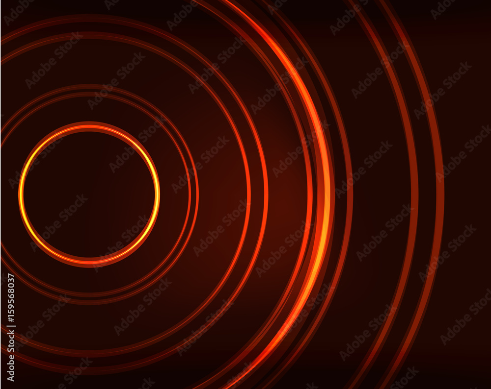 Neon circles abstract background Neon circles abstract background