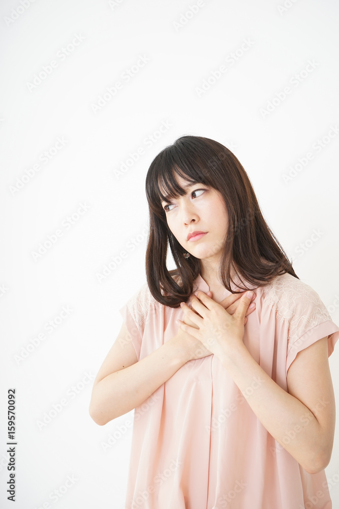 Young woman suffering poor health because of a hangover Young woman suffering poor health because of a hangover