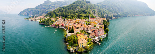 Varenna - Lago di Como (IT) - Vista aerea photo