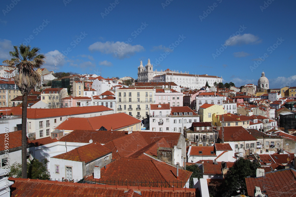 Lisbon Lissabon View Monasterio San Vicente
