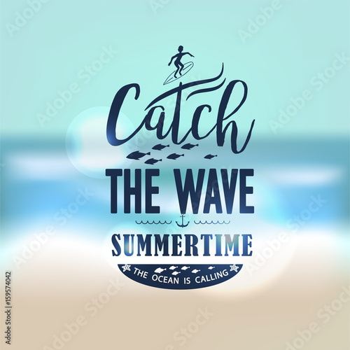 Banner for summer beach vacation