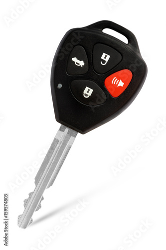 Remote car key isolated on white background