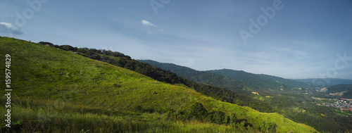 Panorama view from top of hill in the morning  © abdrahimmahfar