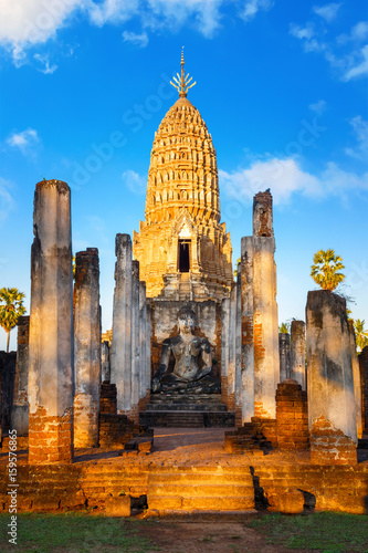 Wat Phra Si Rattana Mahathat - Chaliang at Si Satchanalai Historical Park  a UNESCO World Heritage Site in Thailand