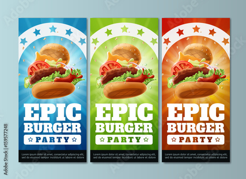 Epic Burger party - Flyers Templates