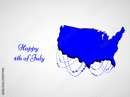 Illustrtion of U.S.A Independence day background