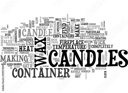 WHY CANDLES TEXT WORD CLOUD CONCEPT