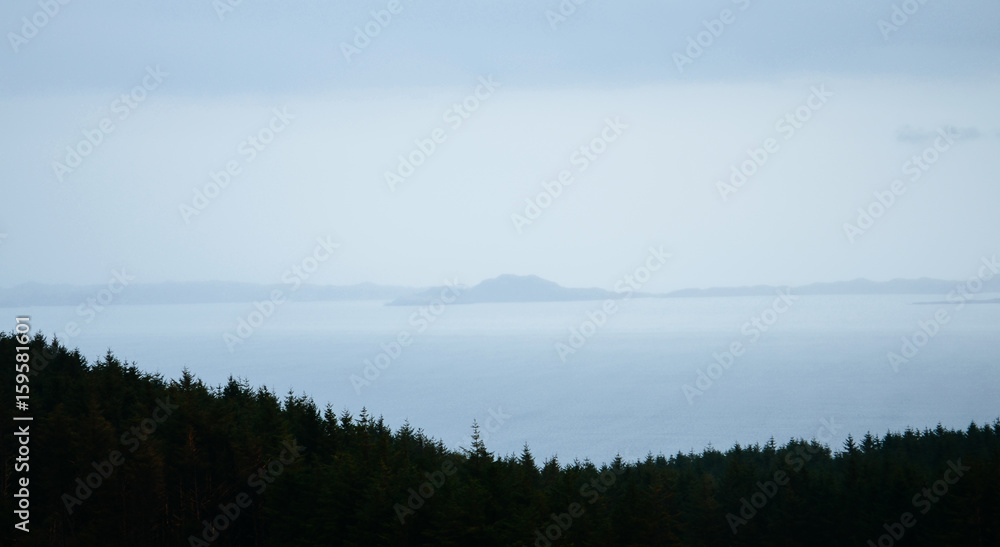 minimal scottish landscape, isle of skye