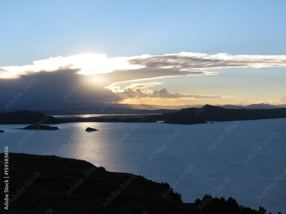 Sunset Lake Titicaca 