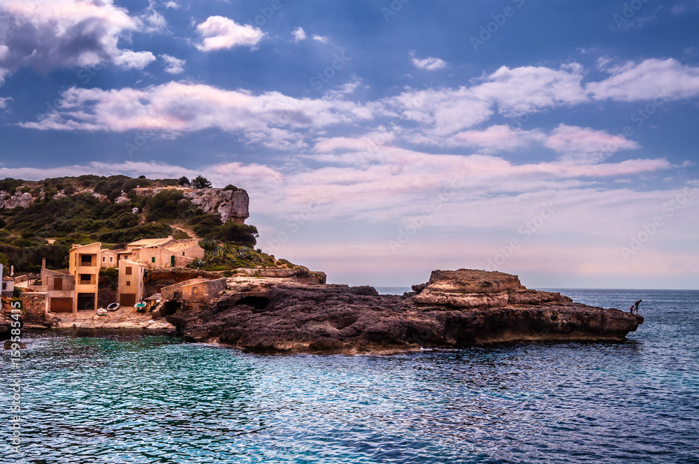 Small place in Majorca. Mediterranean sea