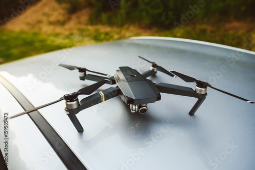 Drone placed on the ground