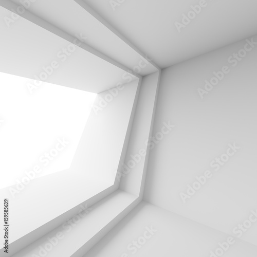 White Building Construction. Abstract Architecture Background © radharamana