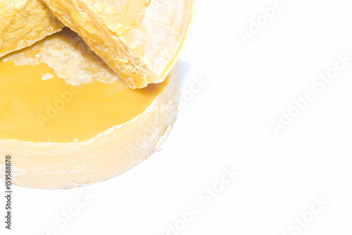 beeswax on a white background. photo