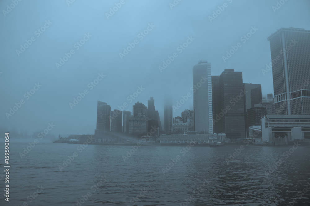 Dense Fog in Manhattan