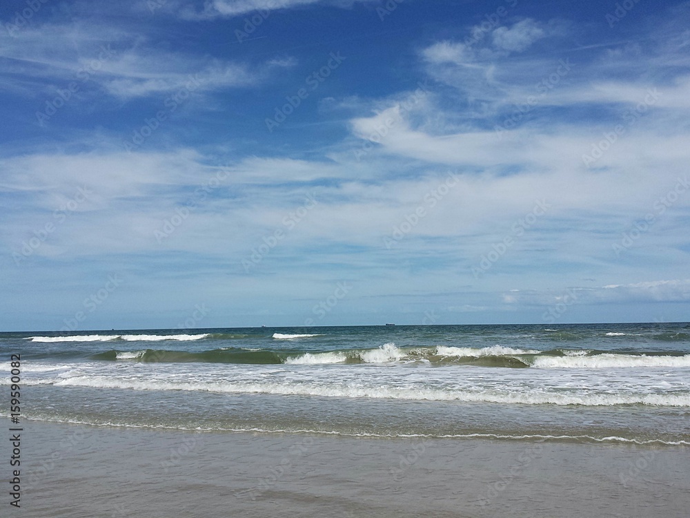 Beautiful ocean view in Atlantic coast of North Florida Beautiful ocean view in Atlantic coast of North Florida