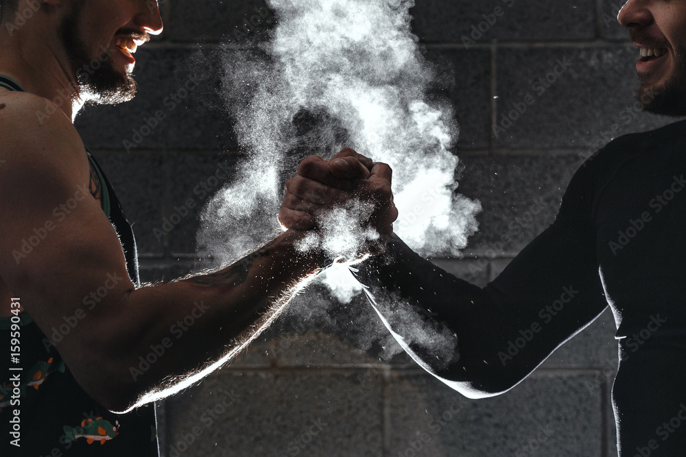 Young athlete practicing crossfit training