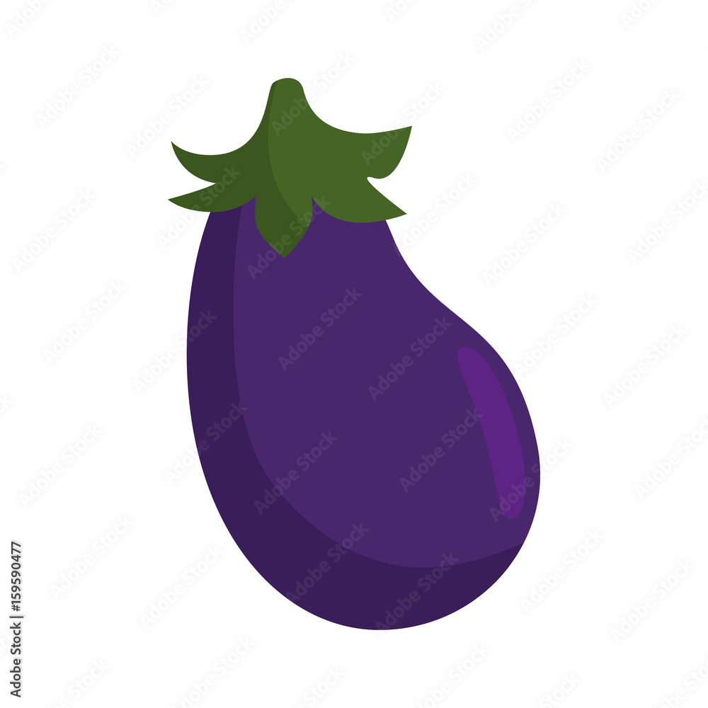 Eggplant fresh vegetable icon vector illustration graphic design Eggplant fresh vegetable icon vector illustration graphic design