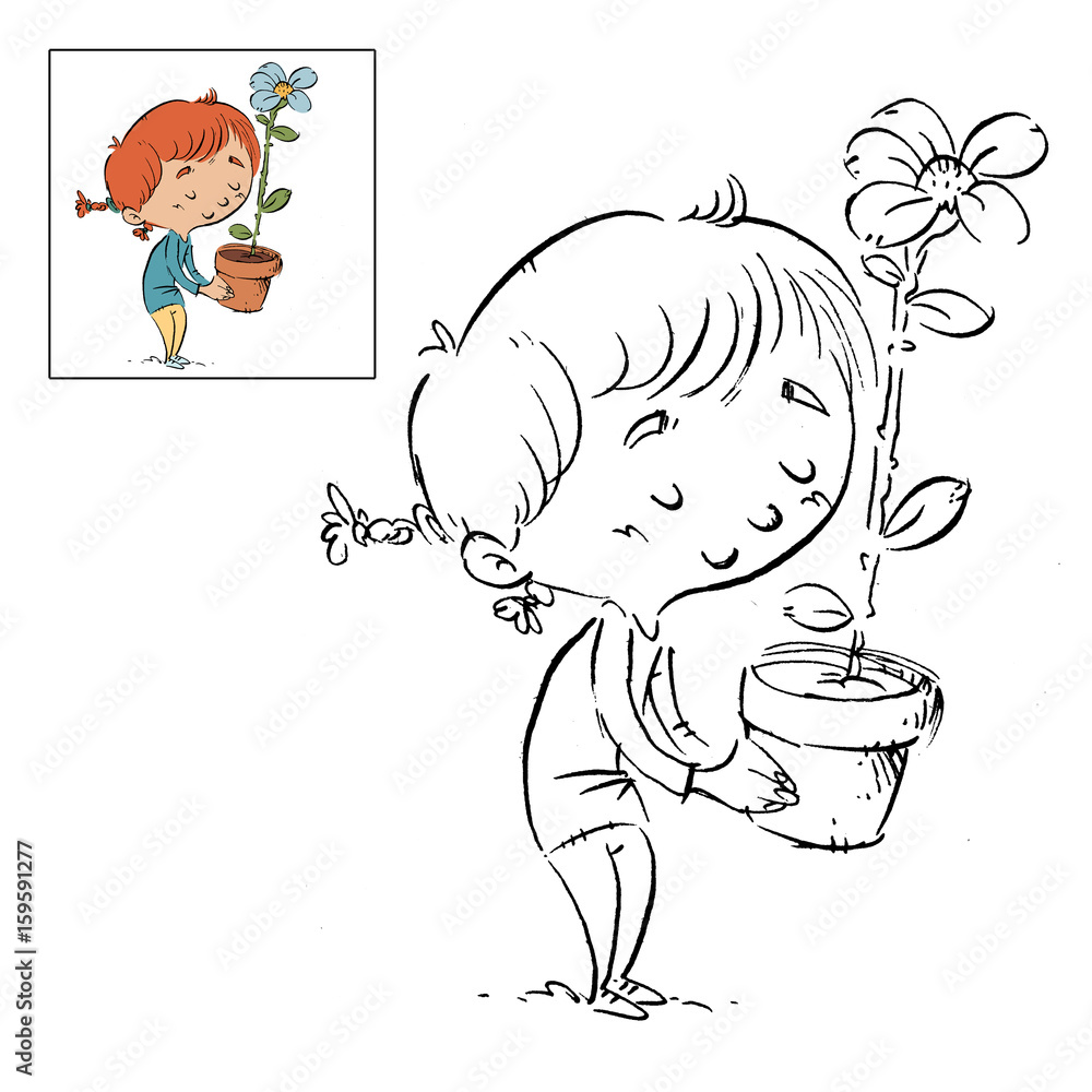 dibujos para colorear de flores para niÃ±as