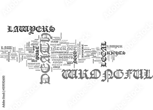 WRONGFUL DEATH LAWYERS ONLINE TEXT WORD CLOUD CONCEPT