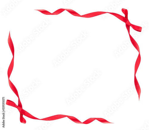 Red bow as frame