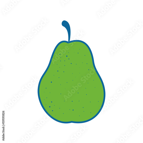 Delicious pear fruit icon vector illustration graphic design